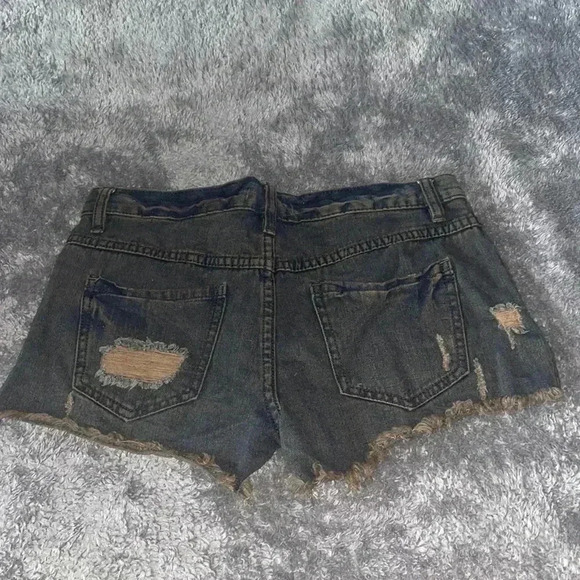 Free people acid wash shorts - Picture 3 of 9